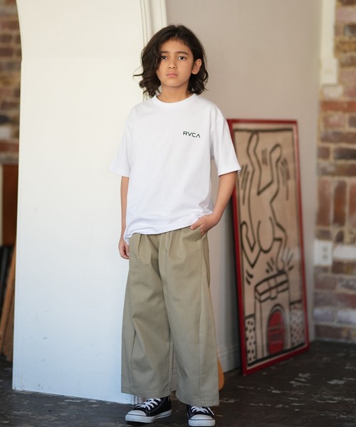 RVCA(ルーカ)の「RVCA/ルーカ 半袖 Tシャツ BACK SIDE ARCH BG045202(Tシャツ/カットソー・メンズ・ブラック/ベージュ/ホワイト・160cm/150cm/140cm/130cm)」の10枚目の写真