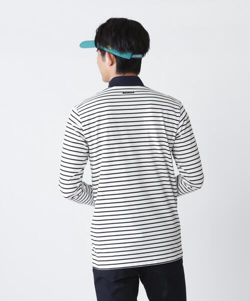 PEARLY GATES(パーリーゲイツ)の「【PEARLY GATES】ボーダー柄 80/1 36Gベアカノコ(Tシャツ/カットソー・メンズ・ホワイト系その他・MEDIUM/LARGE/X-LARGE/XX-LARGE)」の5枚目の写真
