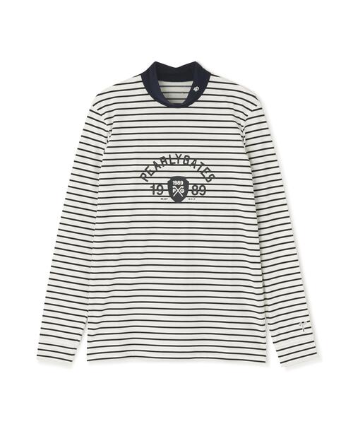 PEARLY GATES(パーリーゲイツ)の「【PEARLY GATES】ボーダー柄 80/1 36Gベアカノコ(Tシャツ/カットソー・メンズ・ホワイト系その他・MEDIUM/LARGE/X-LARGE/XX-LARGE)」の10枚目の写真