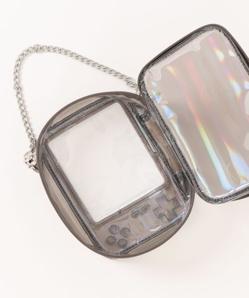 Hamee（ハミィ）の「Osel 携帯ゲーム型 ぬいぐるみ ポーチ（ポーチ・レディース・ブラック/クリアブルー/パープル・FREE）」の10枚目の写真