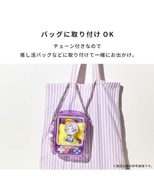 Hamee（ハミィ）の「Osel 携帯ゲーム型 ぬいぐるみ ポーチ（ポーチ・レディース・ブラック/クリアブルー/パープル・FREE）」の13枚目の写真