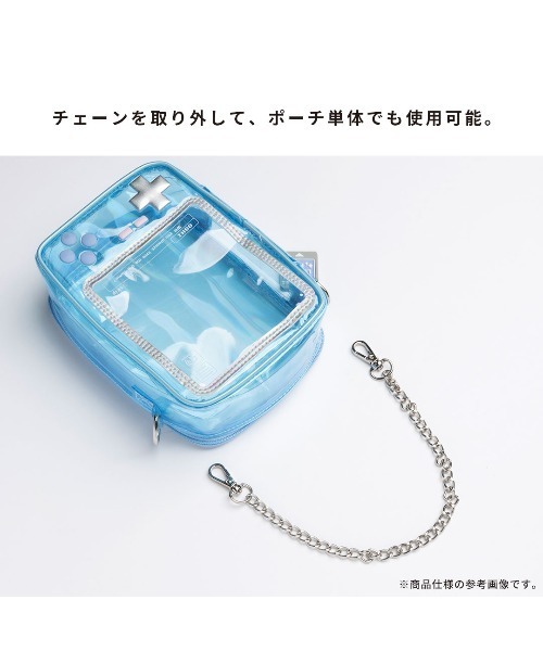 Hamee（ハミィ）の「Osel 携帯ゲーム型 ぬいぐるみ ポーチ（ポーチ・レディース・ブラック/クリアブルー/パープル・FREE）」の14枚目の写真