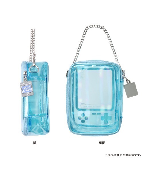 Hamee（ハミィ）の「Osel 携帯ゲーム型 ぬいぐるみ ポーチ（ポーチ・レディース・ブラック/クリアブルー/パープル・FREE）」の19枚目の写真