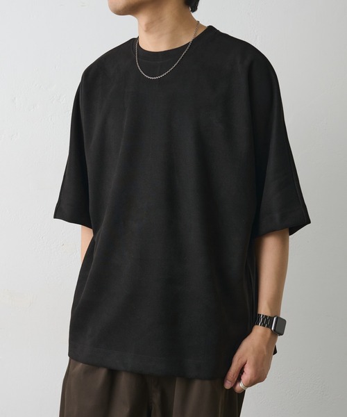 COLONY 2139(コロニートゥーワンスリーナイン)の「シンセティックスエードドルマンビッグT(Tシャツ/カットソー・メンズ・キャメル/チャコールグレー/アイボリー/ブラック・LARGE/MEDIUM)」の3枚目の写真