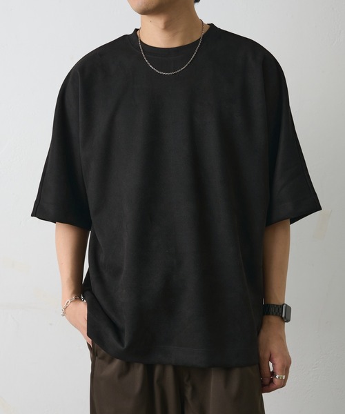 COLONY 2139(コロニートゥーワンスリーナイン)の「シンセティックスエードドルマンビッグT(Tシャツ/カットソー・メンズ・キャメル/チャコールグレー/アイボリー/ブラック・LARGE/MEDIUM)」の19枚目の写真