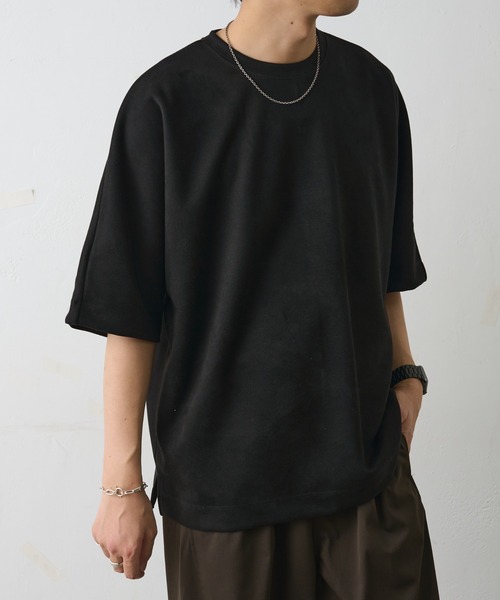 COLONY 2139(コロニートゥーワンスリーナイン)の「シンセティックスエードドルマンビッグT(Tシャツ/カットソー・メンズ・キャメル/チャコールグレー/アイボリー/ブラック・LARGE/MEDIUM)」の16枚目の写真