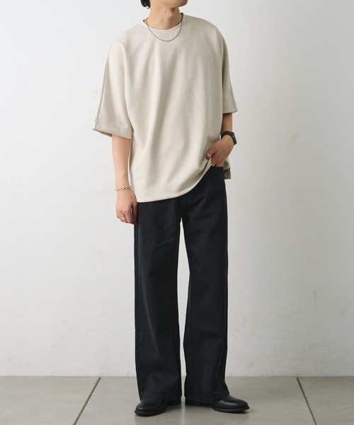 COLONY 2139(コロニートゥーワンスリーナイン)の「シンセティックスエードドルマンビッグT(Tシャツ/カットソー・メンズ・キャメル/チャコールグレー/アイボリー/ブラック・LARGE/MEDIUM)」の20枚目の写真
