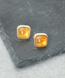 アクリルスクエアメタルピアス
