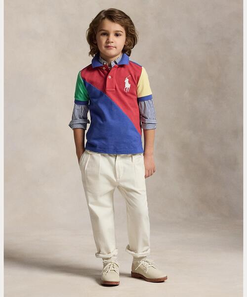 POLO RALPH LAUREN CHILDRENSWEAR（ポロ ラルフ ローレン チルドレンズウェア）の「Big Pony コットン メッシュ ポロシャツ（ポロシャツ・キッズ・レッド系2・3/7/6/4）」の5枚目の写真
