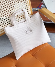 SNOOPY（スヌーピー）の「SNOOPY スヌーピー ミニレッスントートバッグ キルト（トートバッグ）」