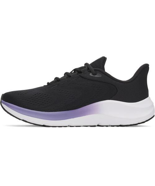 UNDER ARMOUR(アンダーアーマー)の「UAチャージド パスート4 ビッグロゴ(ランニング/レディース)(スニーカー・レディース・ブラック系その他2・24.5cm/24.0cm/25.5cm/25.0cm/26.0cm/23.5cm)」の2枚目の写真
