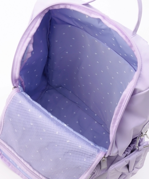 mezzo piano（メゾピアノ）の「ポーチ付ロゴリボンリュック容量約24L（バックパック/リュック・キッズ・ネイビー/ラベンダー・F）」の15枚目の写真