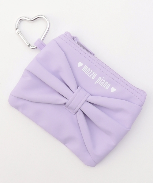 mezzo piano（メゾピアノ）の「ポーチ付ロゴリボンリュック容量約24L（バックパック/リュック・キッズ・ネイビー/ラベンダー・F）」の8枚目の写真