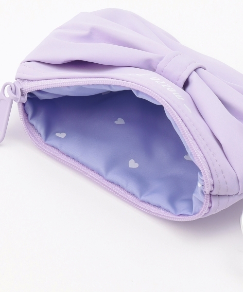 mezzo piano（メゾピアノ）の「ポーチ付ロゴリボンリュック容量約24L（バックパック/リュック・キッズ・ネイビー/ラベンダー・F）」の7枚目の写真