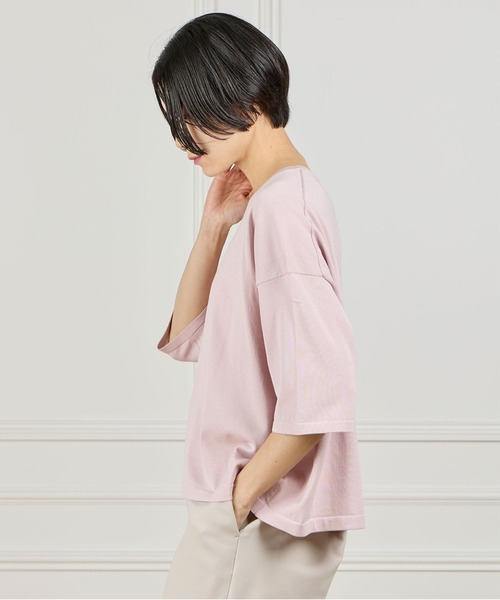 INED（イネド）の「GOOD MOOD Tシャツ風サマーニット（ニット/セーター・レディース・オフホワイト・9号）」の15枚目の写真
