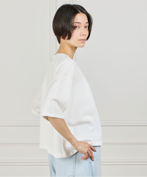 INED（イネド）の「GOOD MOOD Tシャツ風サマーニット（ニット/セーター・レディース・オフホワイト・9号）」の18枚目の写真