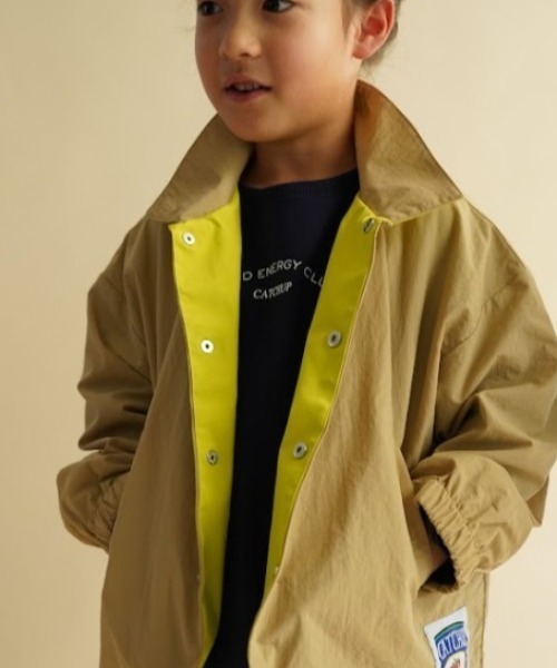 Catchup（ケチャップ）の「コーチジャケット（ブルゾン・キッズ・ベージュ/ネイビー・150cm/140㎝/130㎝/120㎝/110㎝/100㎝）」の11枚目の写真