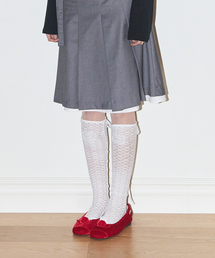 ILLIGO（イリゴ）の「レースクロスレッグウォーマー ホワイト（ソックス/靴下）」