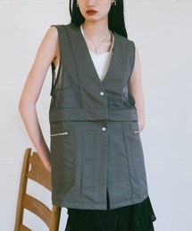 sahara | Mesh Panel Nylon Vest｜メッシュ切り替えナイロンベスト(ベスト)