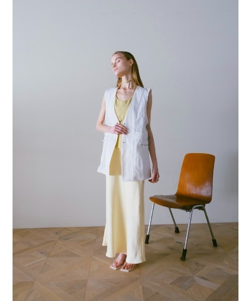sahara(サハラ)の「Mesh Panel Nylon Vest|メッシュ切り替えナイロンベスト(ベスト・レディース・ブラック/アイボリー/カーキ・FREE)」の8枚目の写真