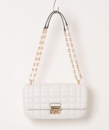 TRIBECA キルテッドレザー ショルダー ラージ