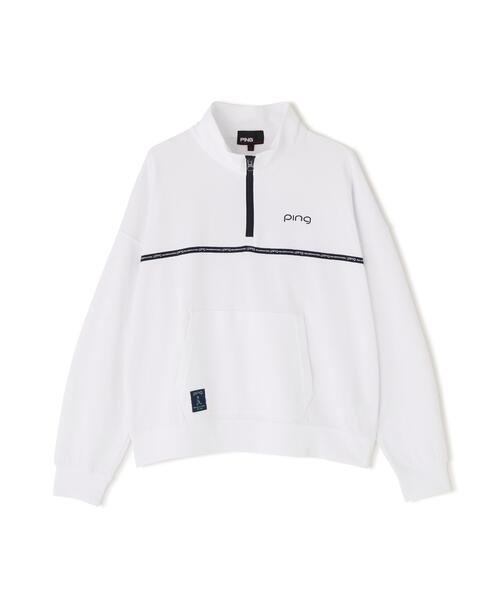 PING(ピン)の「【PING APPAREL】全方向ストレッチダブルフェイスドライミックスアイストーンハーフジップカットソー<NATIVE> (LADIES)(スウェット・レディース・ホワイト/ネイビー/グレー/ブルー・LL/M/S/L)」の20枚目の写真