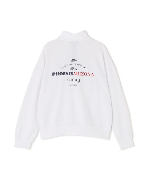 PING(ピン)の「【PING APPAREL】全方向ストレッチダブルフェイスドライミックスアイストーンハーフジップカットソー<NATIVE> (LADIES)(スウェット・レディース・ホワイト/ネイビー/グレー/ブルー・LL/M/S/L)」の21枚目の写真