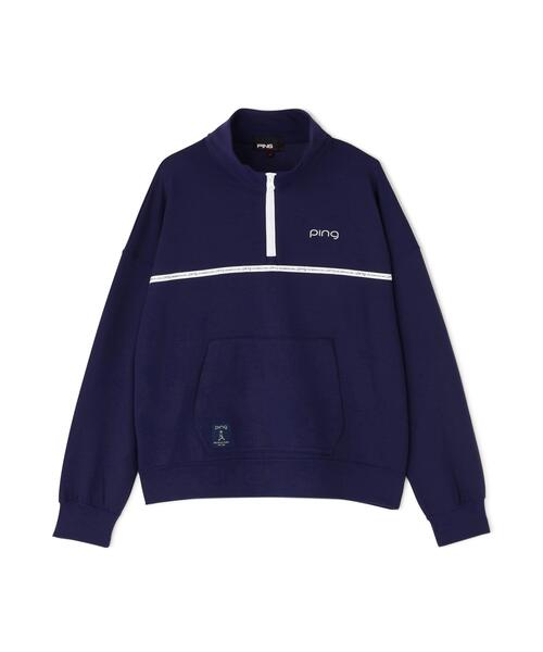PING(ピン)の「【PING APPAREL】全方向ストレッチダブルフェイスドライミックスアイストーンハーフジップカットソー<NATIVE> (LADIES)(スウェット・レディース・ホワイト/ネイビー/グレー/ブルー・LL/M/S/L)」の12枚目の写真