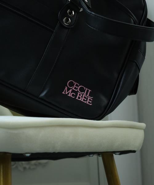 CECIL McBEE(セシルマクビー)の「CECIL McBEE 合皮スクールバッグ(ボストンバッグ・レディース・ブラック/ブラウン・FREE)」の4枚目の写真