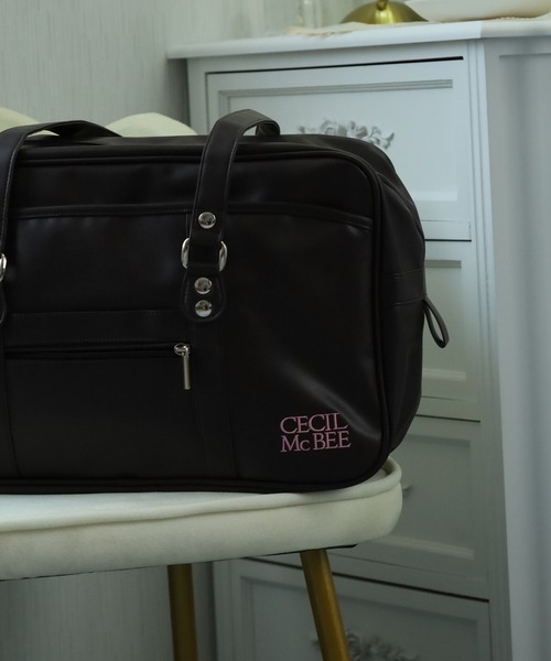 CECIL McBEE(セシルマクビー)の「CECIL McBEE 合皮スクールバッグ(ボストンバッグ・レディース・ブラック/ブラウン・FREE)」の5枚目の写真