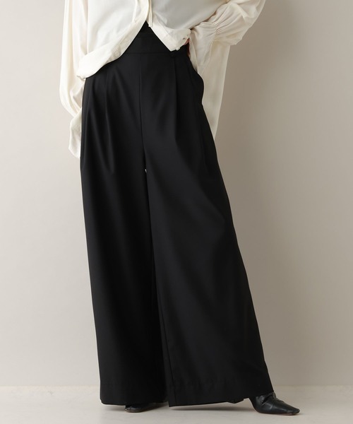 RAGEBLUE(レイジブルー)の「タックワイドイージースラックス(スラックス・レディース・グレー/ブラック・FREE)」の5枚目の写真