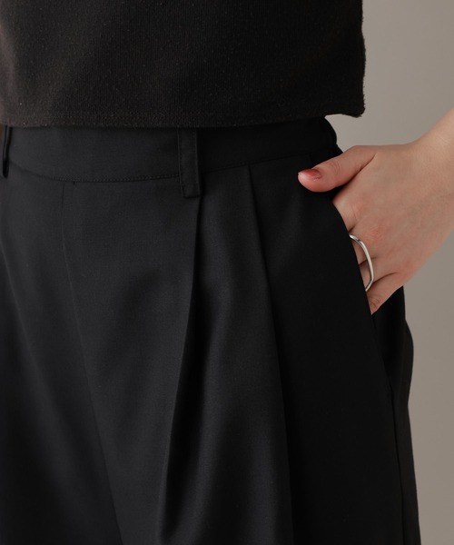 RAGEBLUE(レイジブルー)の「タックワイドイージースラックス(スラックス・レディース・グレー/ブラック・FREE)」の16枚目の写真