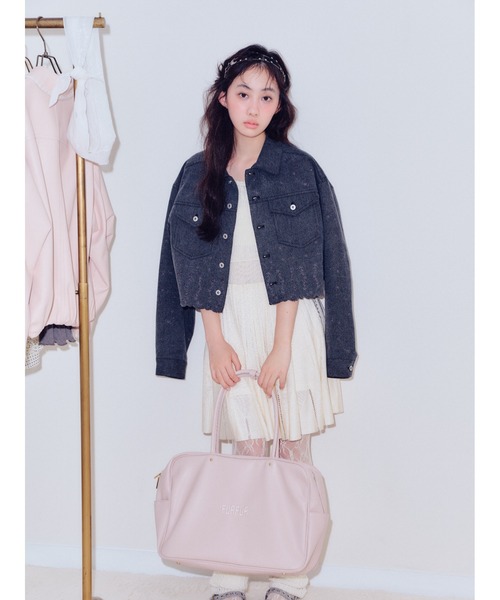 FURFUR（ファーファー）の「フィットフレアリブニットミニワンピース（ワンピース・レディース・ブラック/ホワイト/ミント・F）」の5枚目の写真
