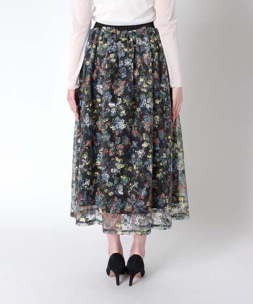 Cepica（セピカ）の「フラワーカラーレーススカート（スカート・レディース・ブラック・FREE）」の9枚目の写真