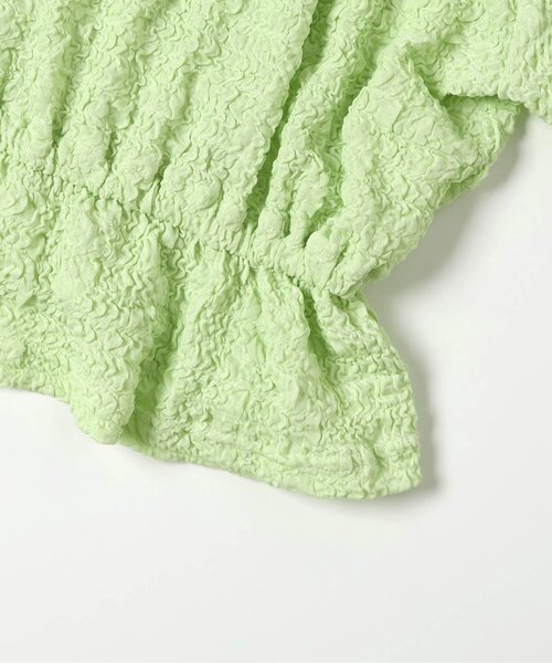 algy(アルジー)の「シャーリングブラウス(シャツ/ブラウス・キッズ・サックスブルー/オフホワイト/ミント・160/150/140/130)」の13枚目の写真