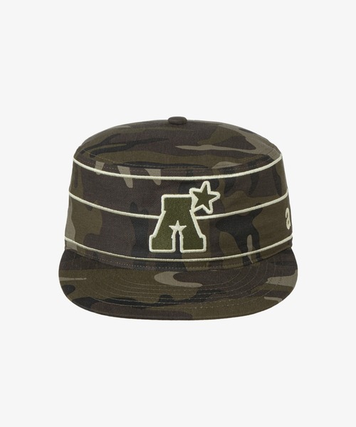 aeae(エーイーエーイー)の「A LOGO PILLBOX CAP(キャップ・レディース・ネイビー/グリーン・FREE)」の1枚目の写真