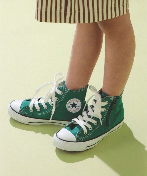 こども ビームス（コドモビームス）の「CONVERSE / CHILD ALL STAR Z HI 2026SS (15～22cm)（その他シューズ・キッズ・オフホワイト/グリーン系その他4/ブラック・15 /16/17/18/19/20/21/22）」の3枚目の写真