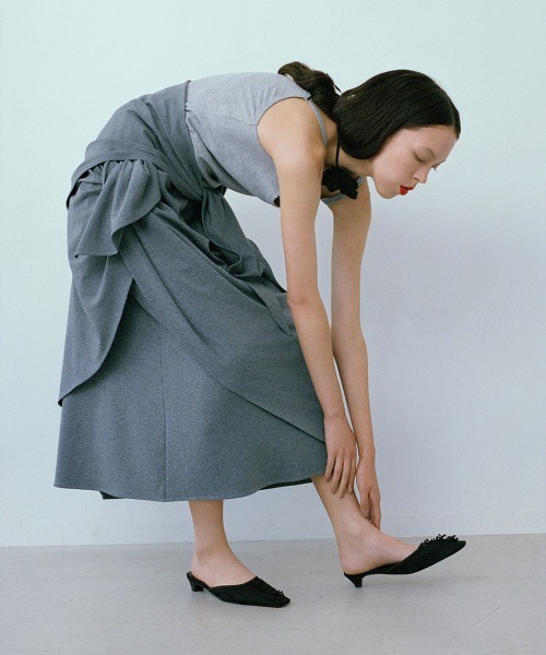 leinwande（ラインヴァンド）の「Botanical Mesh Mules / ボタニカルメッシュミュール（パンプス・レディース・ベージュ系/ブラック・36/37/38）」の3枚目の写真