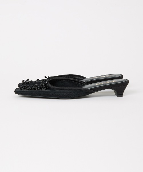 leinwande（ラインヴァンド）の「Botanical Mesh Mules / ボタニカルメッシュミュール（パンプス・レディース・ベージュ系/ブラック・36/37/38）」の13枚目の写真