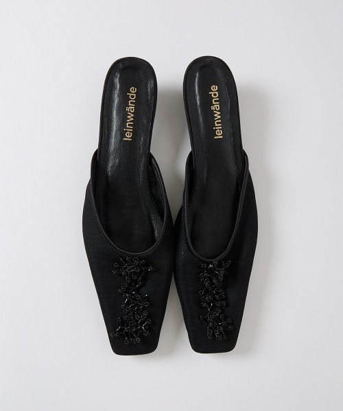 leinwande（ラインヴァンド）の「Botanical Mesh Mules / ボタニカルメッシュミュール（パンプス・レディース・ベージュ系/ブラック・36/37/38）」の14枚目の写真
