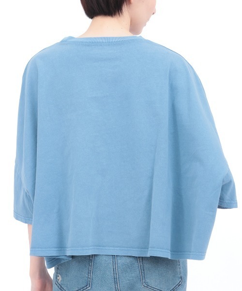 チチカカ（チチカカ）の「Orale! クラックプリントボリュームショートTシャツ（Tシャツ/カットソー・レディース・ブルー/チャコールグレー/オレンジ・FREE）」の11枚目の写真