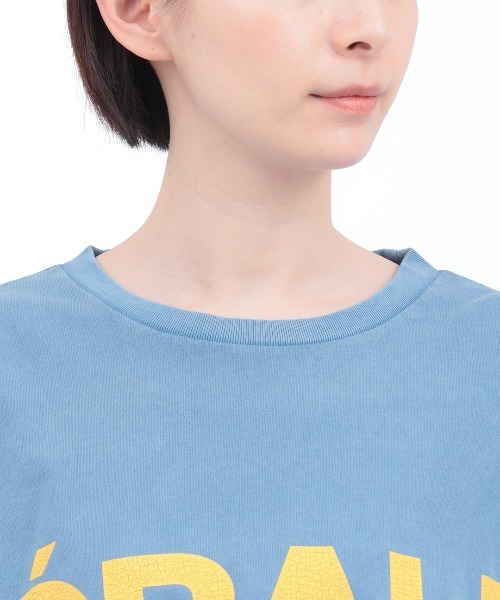 チチカカ（チチカカ）の「Orale! クラックプリントボリュームショートTシャツ（Tシャツ/カットソー・レディース・ブルー/チャコールグレー/オレンジ・FREE）」の12枚目の写真