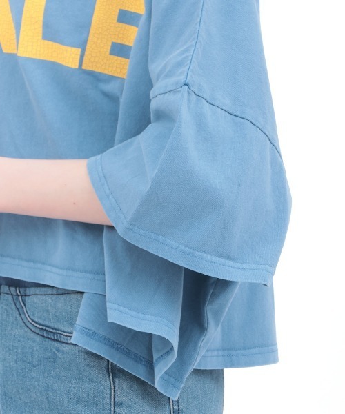 チチカカ（チチカカ）の「Orale! クラックプリントボリュームショートTシャツ（Tシャツ/カットソー・レディース・ブルー/チャコールグレー/オレンジ・FREE）」の13枚目の写真