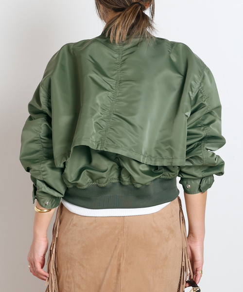 PHENIX×TOGA】CONVERTIBLE UTILITY TECH SHIRT BLOUSON（ミリタリー