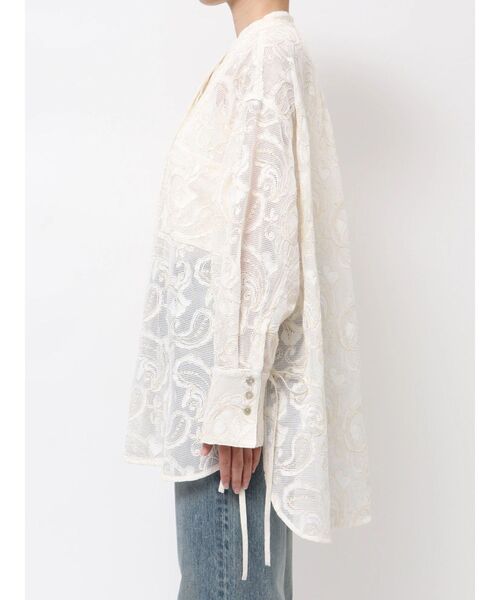 Ungrid（アングリッド）の「レース刺繍ルーズシャツ（シャツ/ブラウス・レディース・アイボリー/ブラック・FREE）」の16枚目の写真