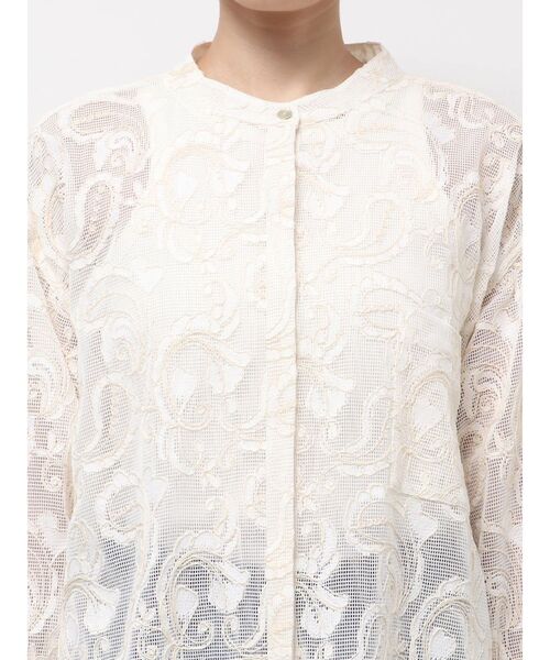 Ungrid（アングリッド）の「レース刺繍ルーズシャツ（シャツ/ブラウス・レディース・アイボリー/ブラック・FREE）」の18枚目の写真