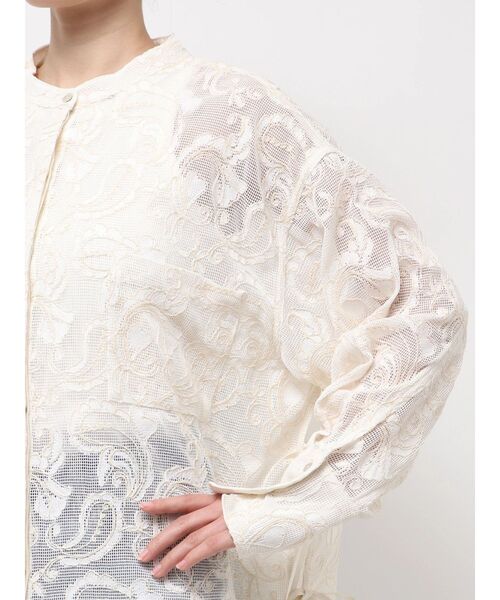 Ungrid（アングリッド）の「レース刺繍ルーズシャツ（シャツ/ブラウス・レディース・アイボリー/ブラック・FREE）」の19枚目の写真