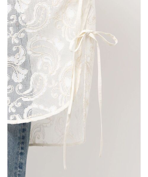 Ungrid（アングリッド）の「レース刺繍ルーズシャツ（シャツ/ブラウス・レディース・アイボリー/ブラック・FREE）」の20枚目の写真
