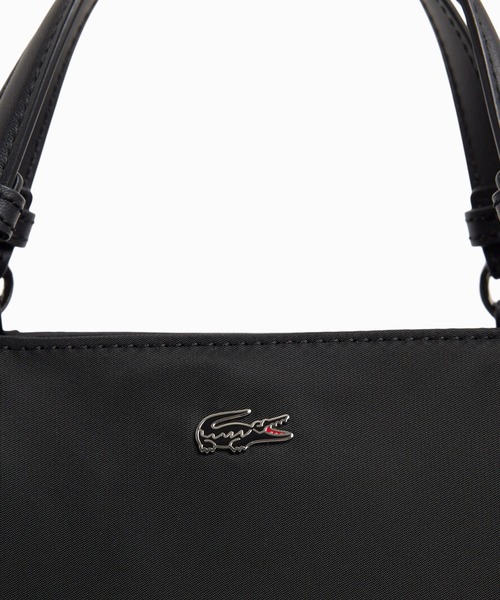 LACOSTE(ラコステ)の「デイ イン L トップハンドルバッグ(ハンドバッグ・レディース・ベージュ/ブラック・FREE)」の5枚目の写真
