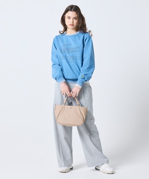 LACOSTE(ラコステ)の「デイ イン L トップハンドルバッグ(ハンドバッグ・レディース・ベージュ/ブラック・FREE)」の22枚目の写真